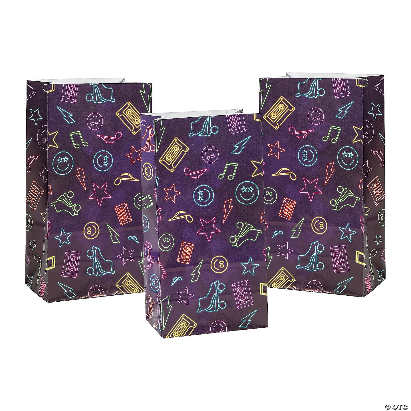 Retro Vibes Treat Bags - 12 Pc.