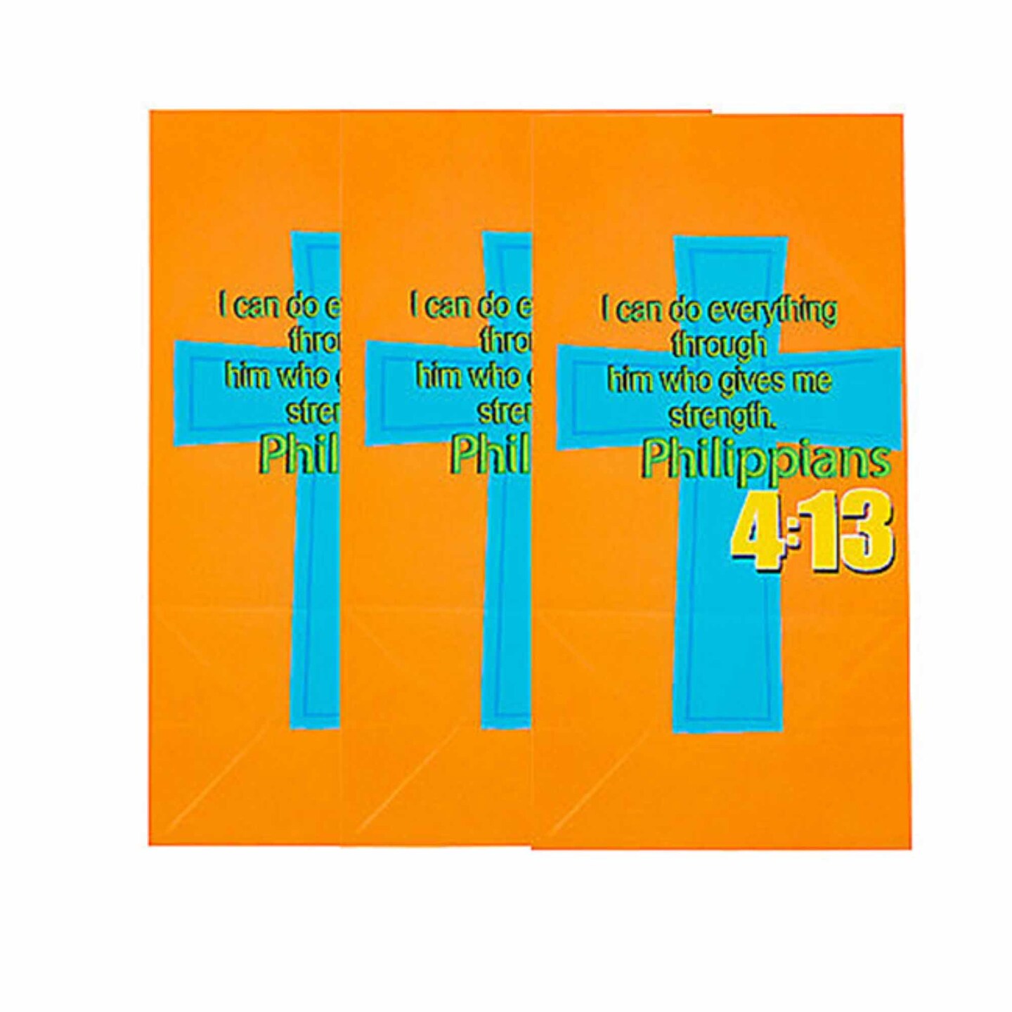 Bible Verse Treat Bags 5 1/4&#x22; x 10&#x22; - 12 Pc.