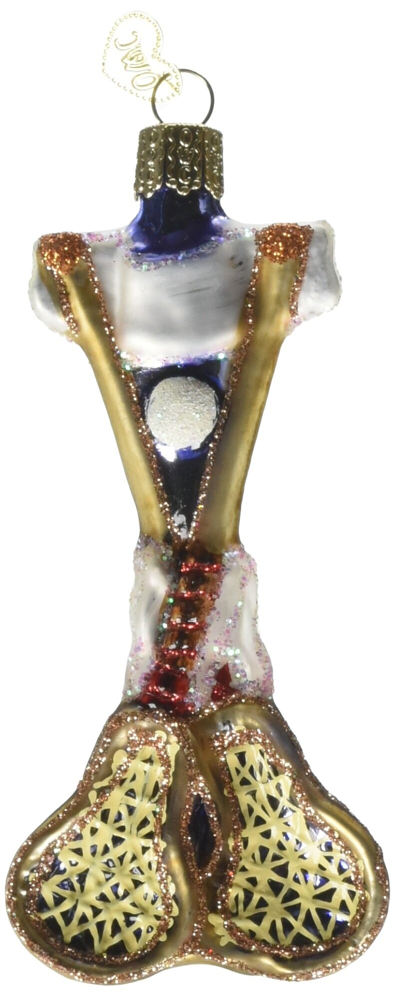 Lacrosse Set Glass Ornament