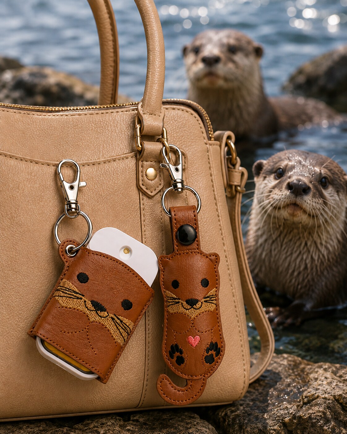 Otter Tail & Bullterranerまとめ売り Otter Hand Sanitizer Sleeve for rectangular 1 oz. spray bottles
