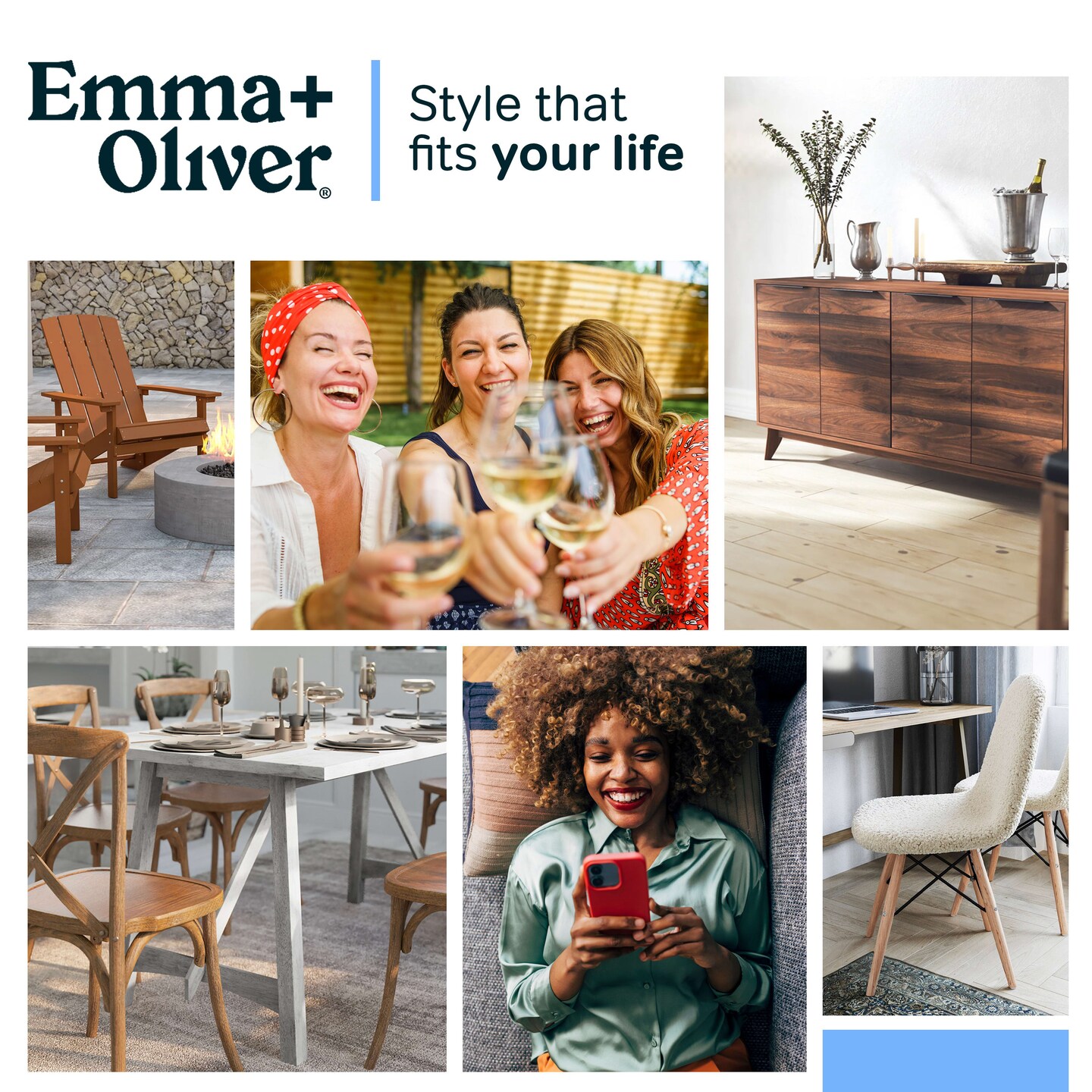 Emma and Oliver 30" Round Laminate Bar Table with 18" Round Foot Ring Base