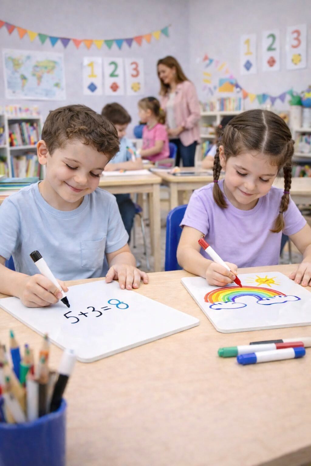 Mini White Boards 9x12 – Dry Erase Lapboards for Classroom, Office & Home Learning