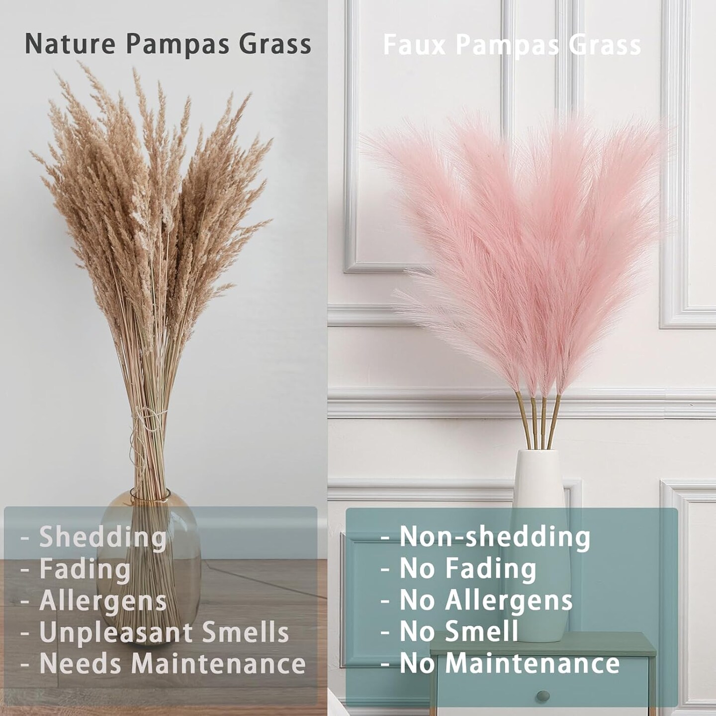 Faux Pampas Grass (B-pink)