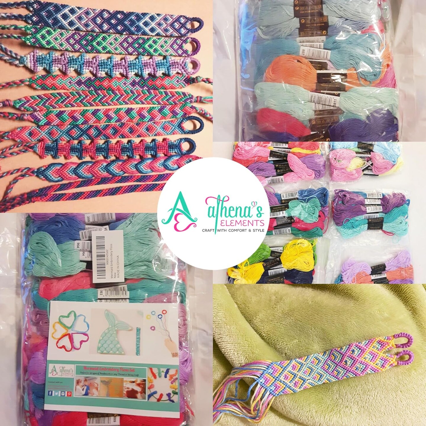 10 Inches - Embroidery Floss | Rainbow Thread for Embroidery(100 Colors&#xFF09;