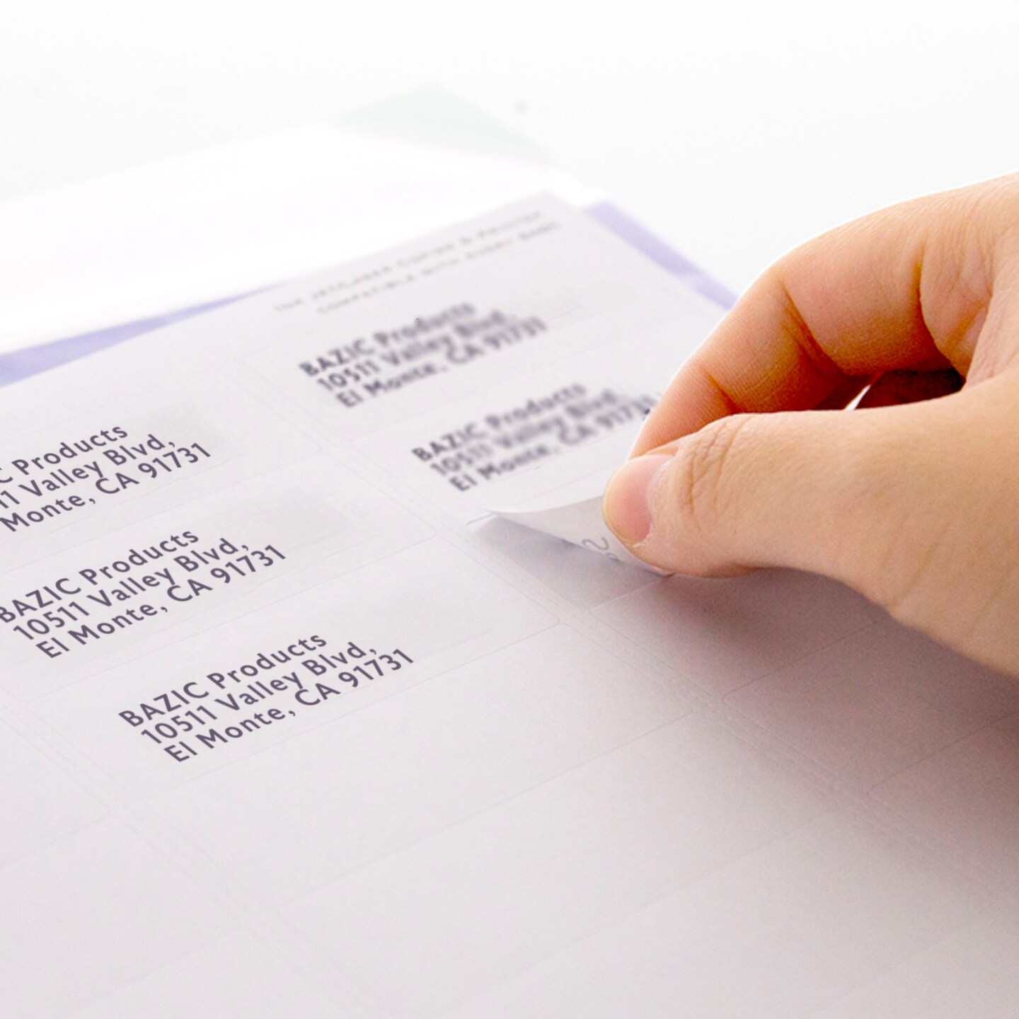 BAZIC White Address Labels 1&#x22; X 2 5/8&#x22; (300/Pack)