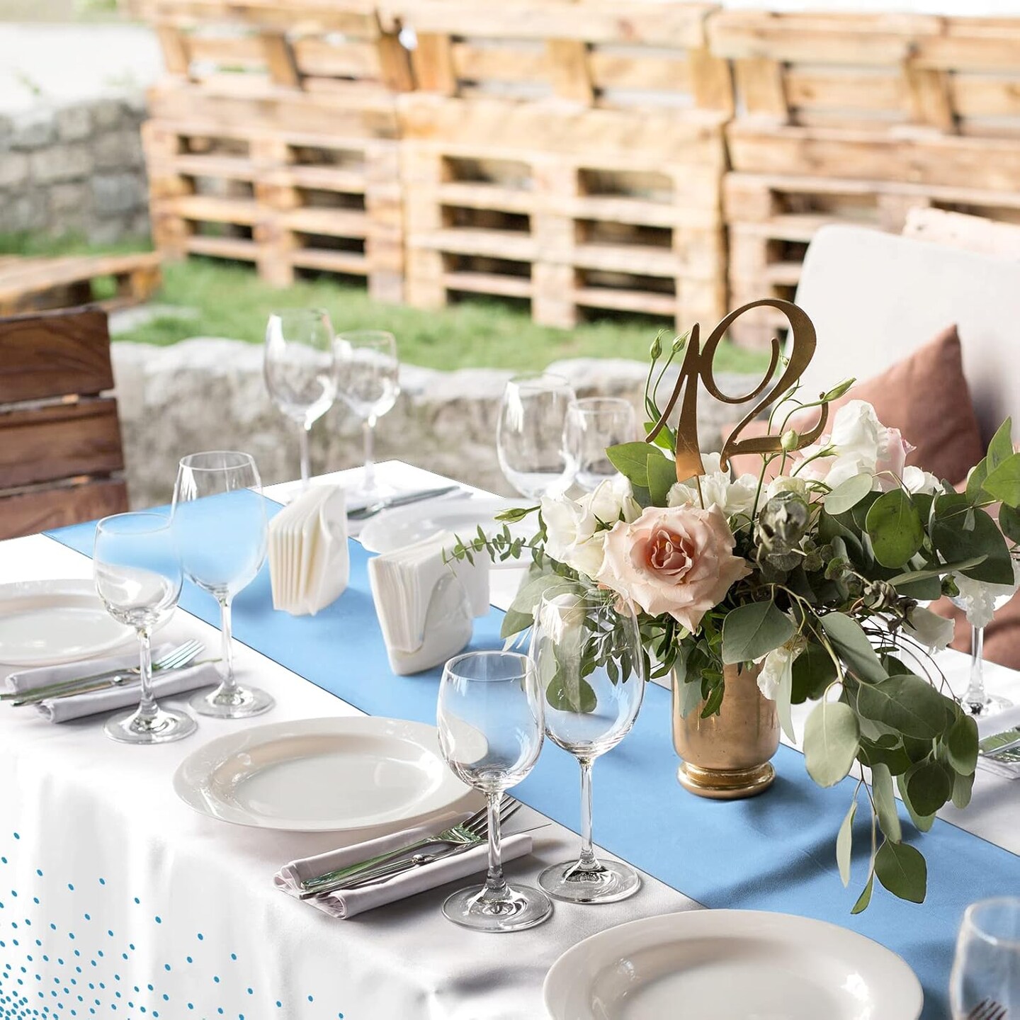 8Pack Disposable Plastic Tablecloths