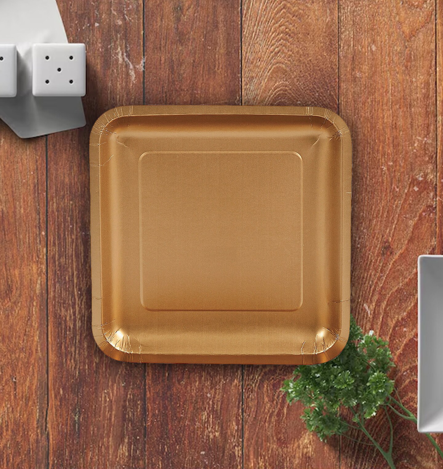 9" Square Paper Dinner Plates 24 Count | Disposable Party Tableware