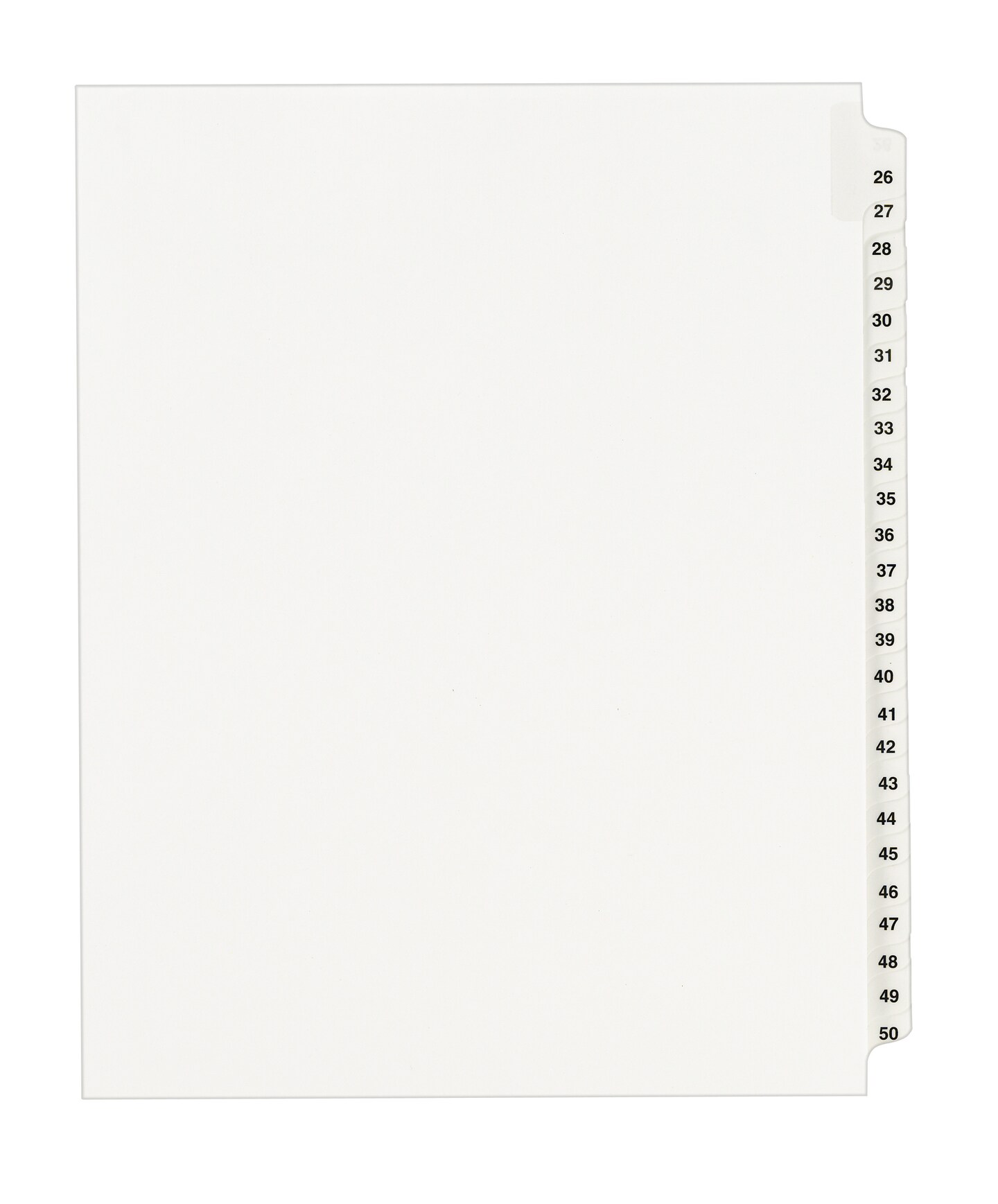 Avery Legal Dividers, Standard Collated Sets, Letter Size, Side Tabs, 1 Unit