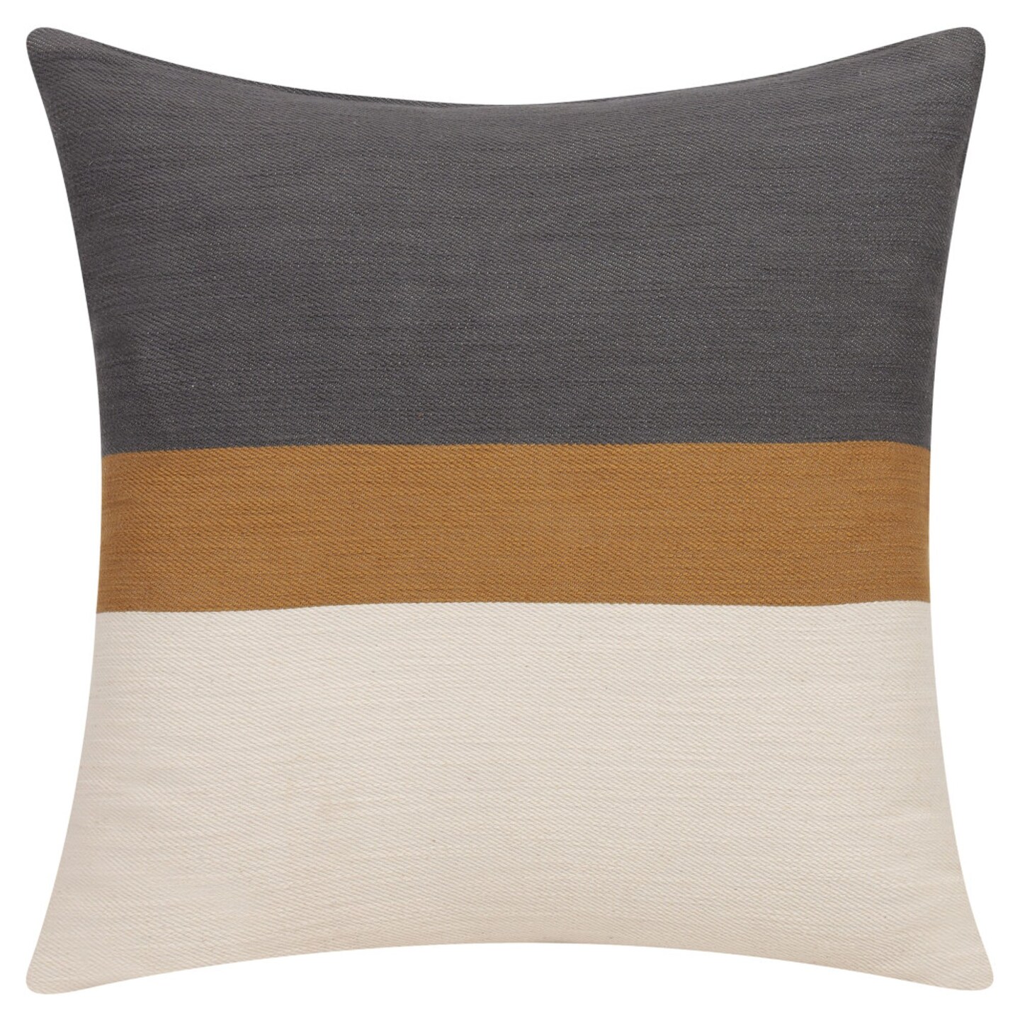 Edge Collections - 20-inch x 20-inch x 4-inch - Brown - Fashionable Striped Decorative Pillow - 1 Piece