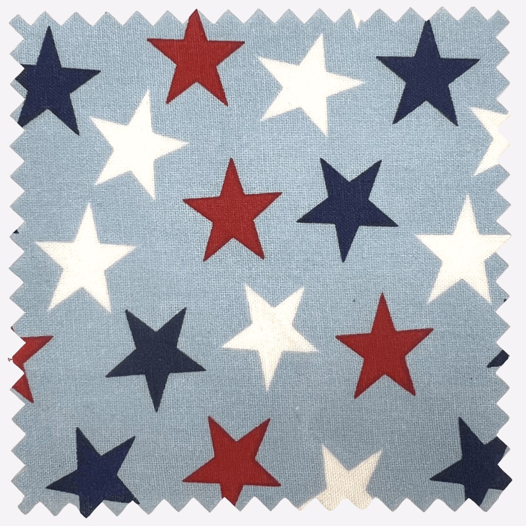 Patriotic Stars 108" Supreme Backings - Large Stars on Light Blue