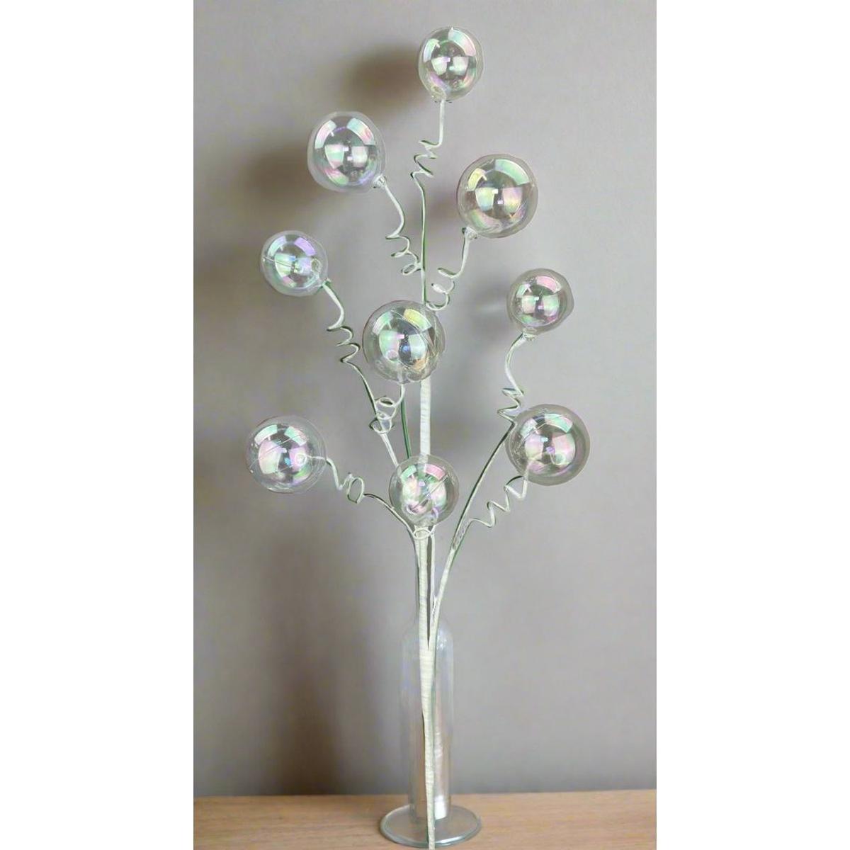 28&#x22; Clear Iridescent Ball Spray