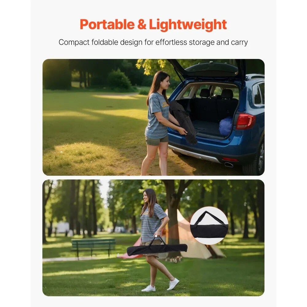 Portable Camping Table Aluminum with Storage Bag for BBQ Picnic