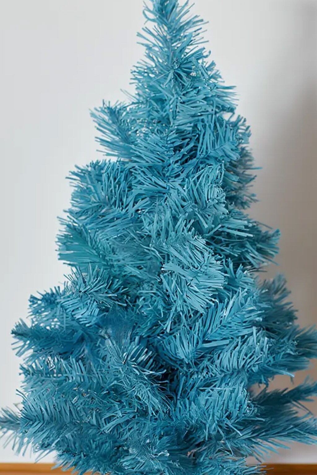 2ft Light Blue Tabletop Christmas Tree for Small Spaces and Holiday Decor