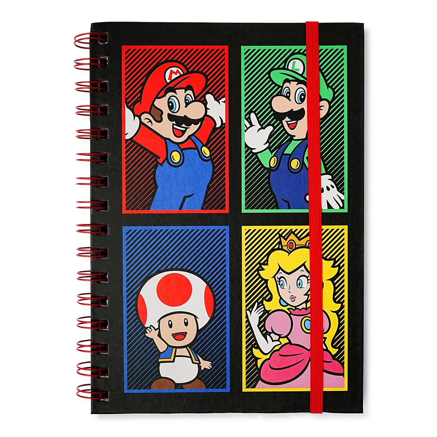 Yoshi Notebook Super Mario 4 Color Spiral Notebook With Elastic Closure | Michaels