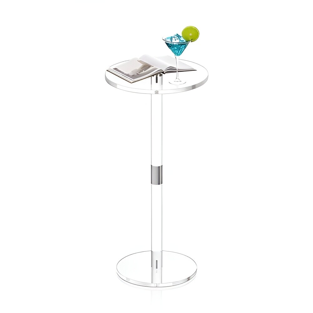 Clear Acrylic Side Table with 11 lb Capacity and Durable Legs for Any Space
