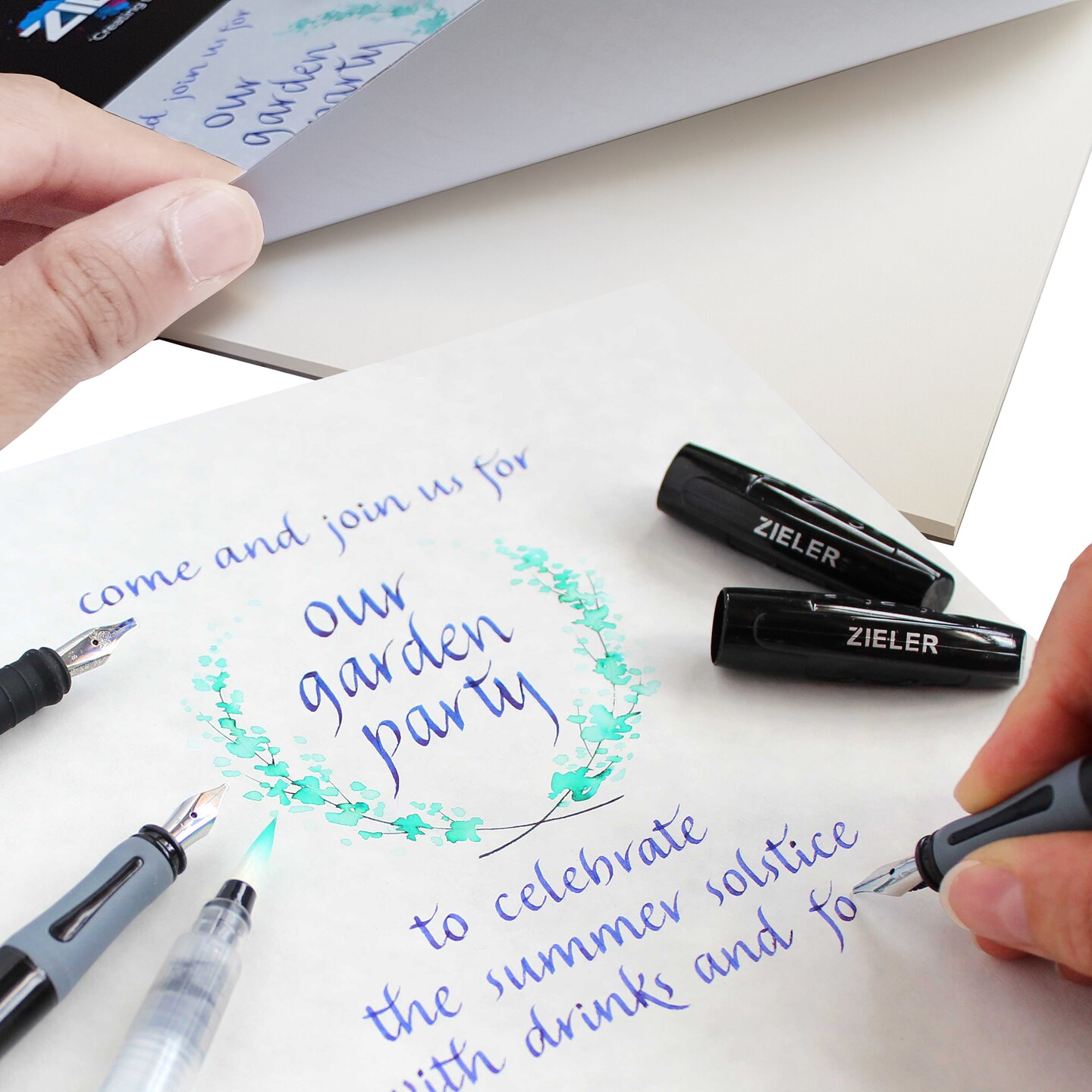 Zieler® A4 Calligraphy Pad, 100gsm, 30 Sheets (5.5 in x 8.2 in)