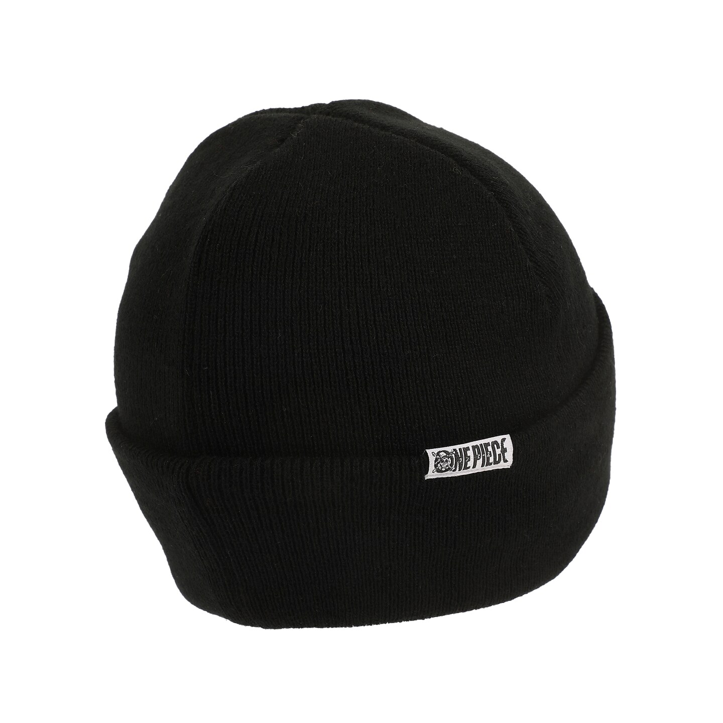 One Piece Straw Hat Pirates Skull & Crossbones Logo Black Cuff Beanie