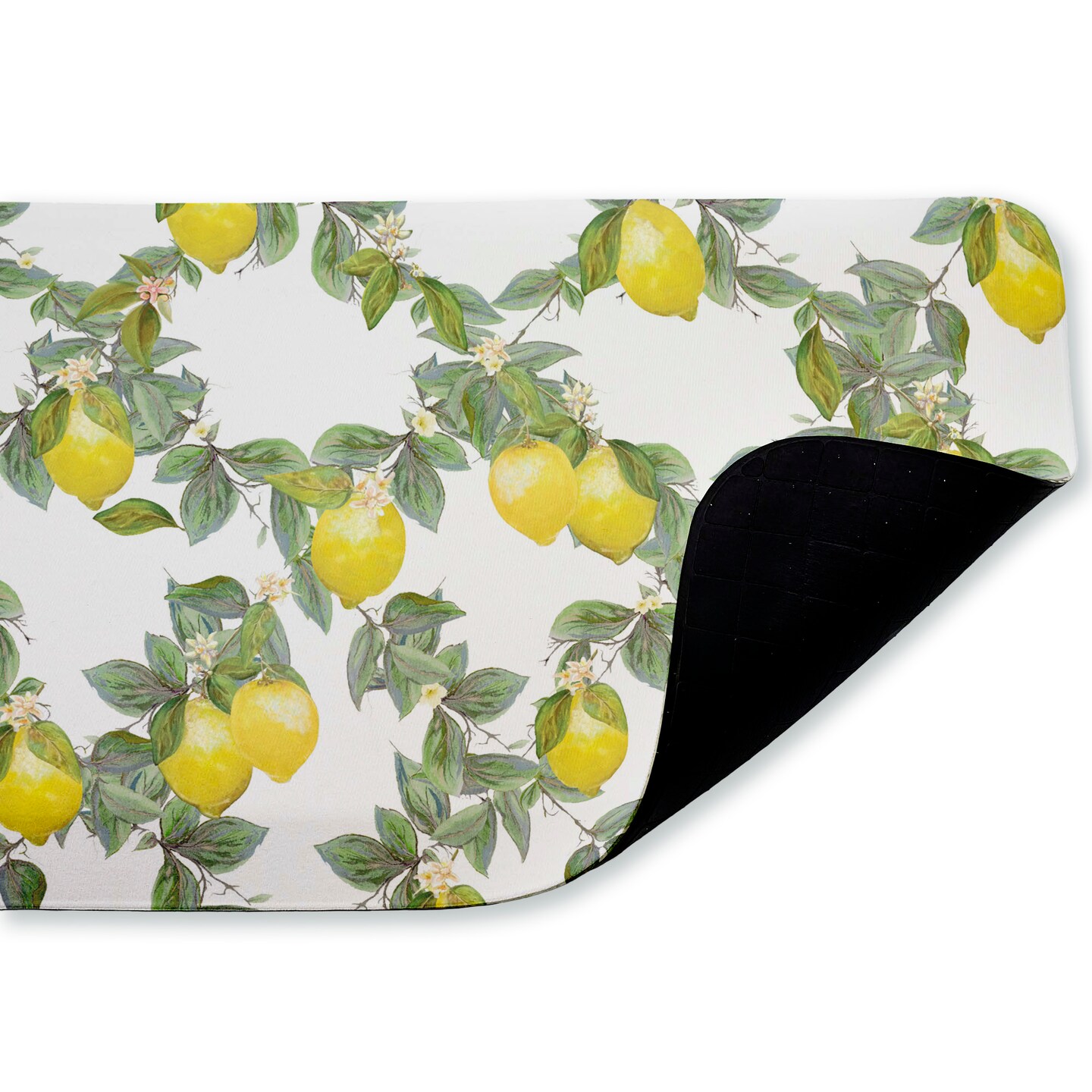 Stupell Industries Lemon Pattern Printed Anti-Fatigue Floor Mat, 30"x18"