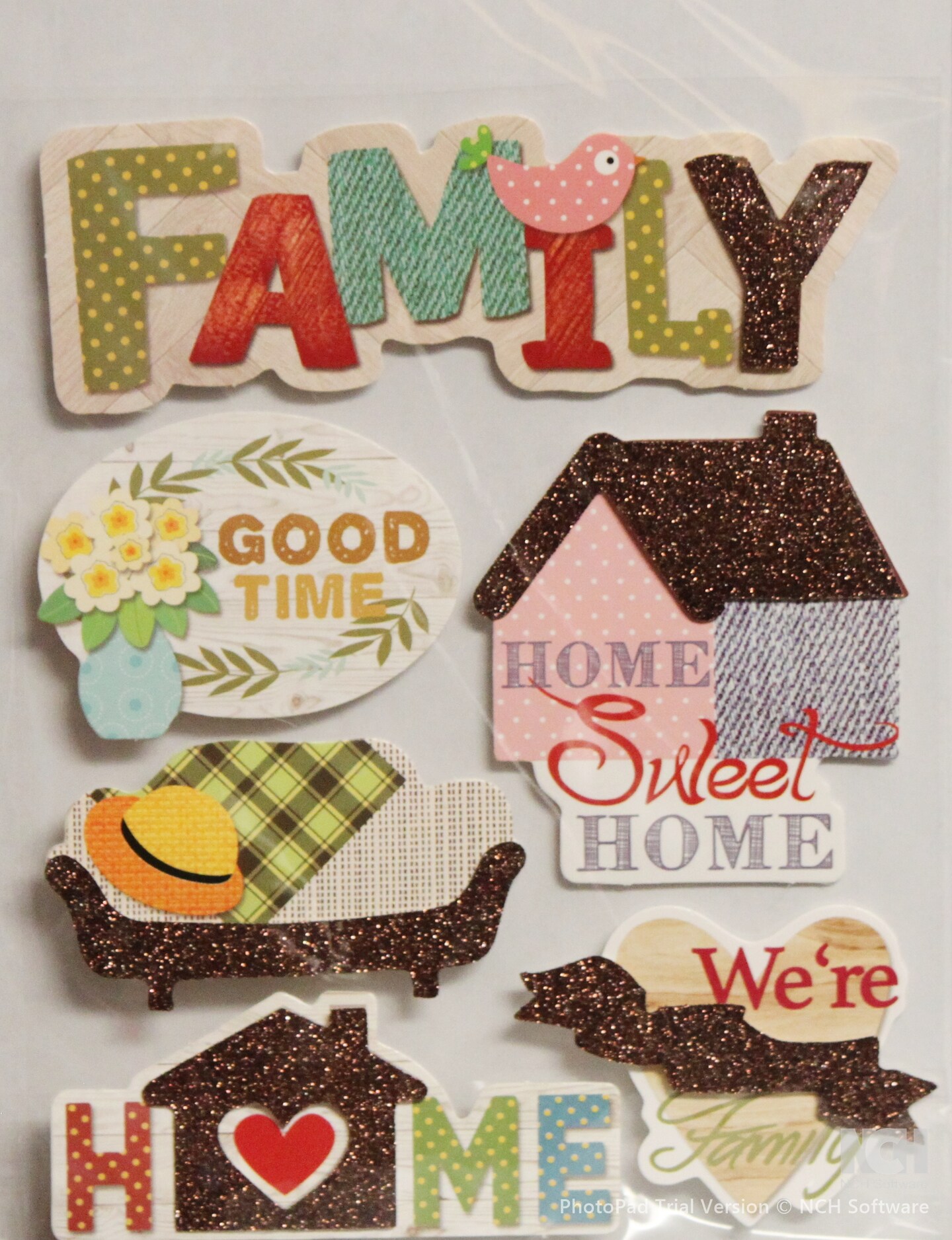Designer Family Home Dimensional Stickers