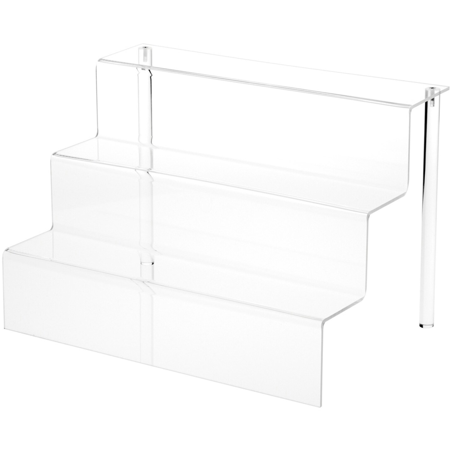 Plymor Clear Acrylic 3-Step Display Stairs