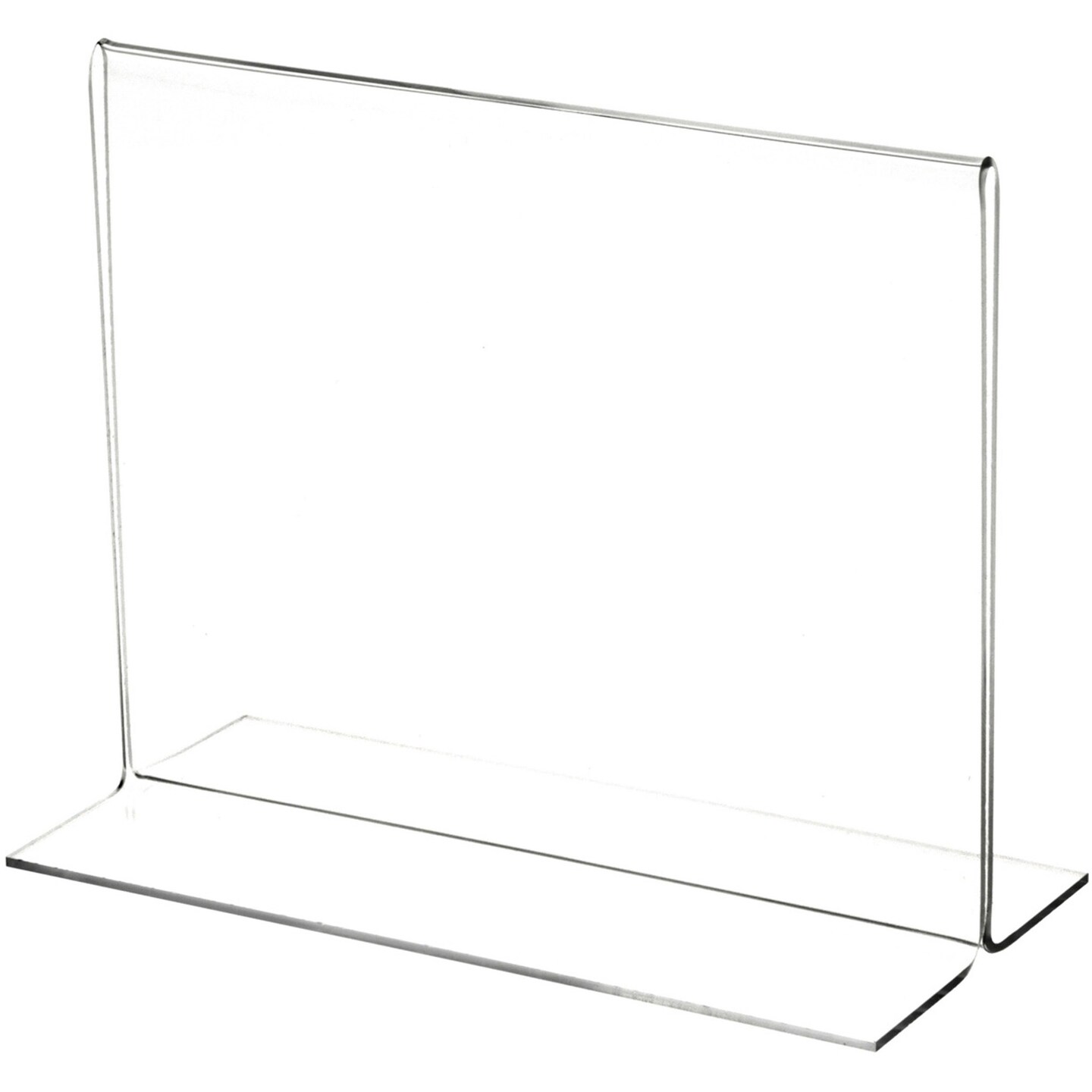 Plymor Clear Acrylic Sign Display / Literature Holder (Bottom-Load), 7&#x22; W x 5.5&#x22; H