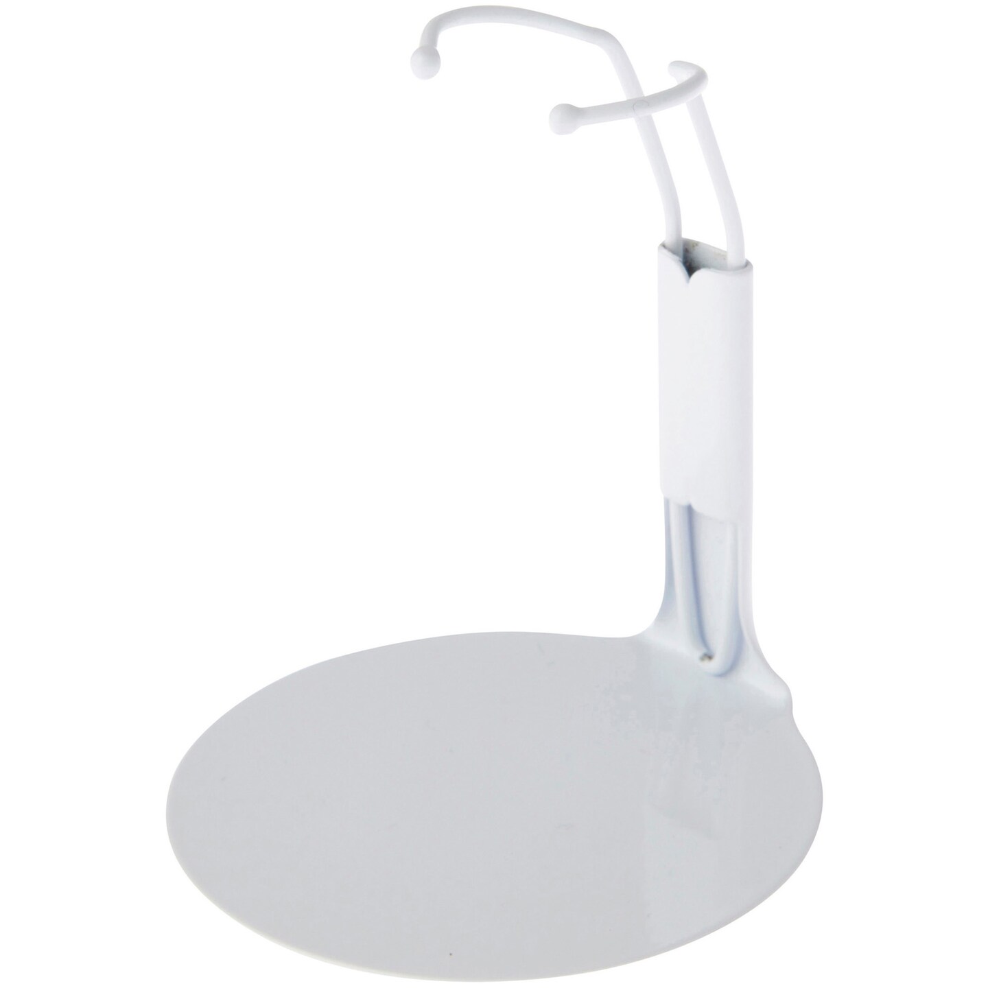 Plymor DSP-25W White Adjustable Action Figure Stand, fits 4.5, 5, and 5.5 inch Action Figures, Waist is 1" - 1.5" wide, 3" - 3.5" around
