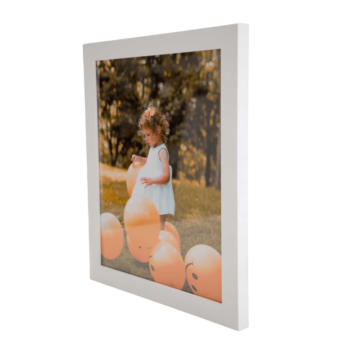 Modern White 11x12 Picture Frame Wood Gallery Wall - 11 x 12 Poster Frame