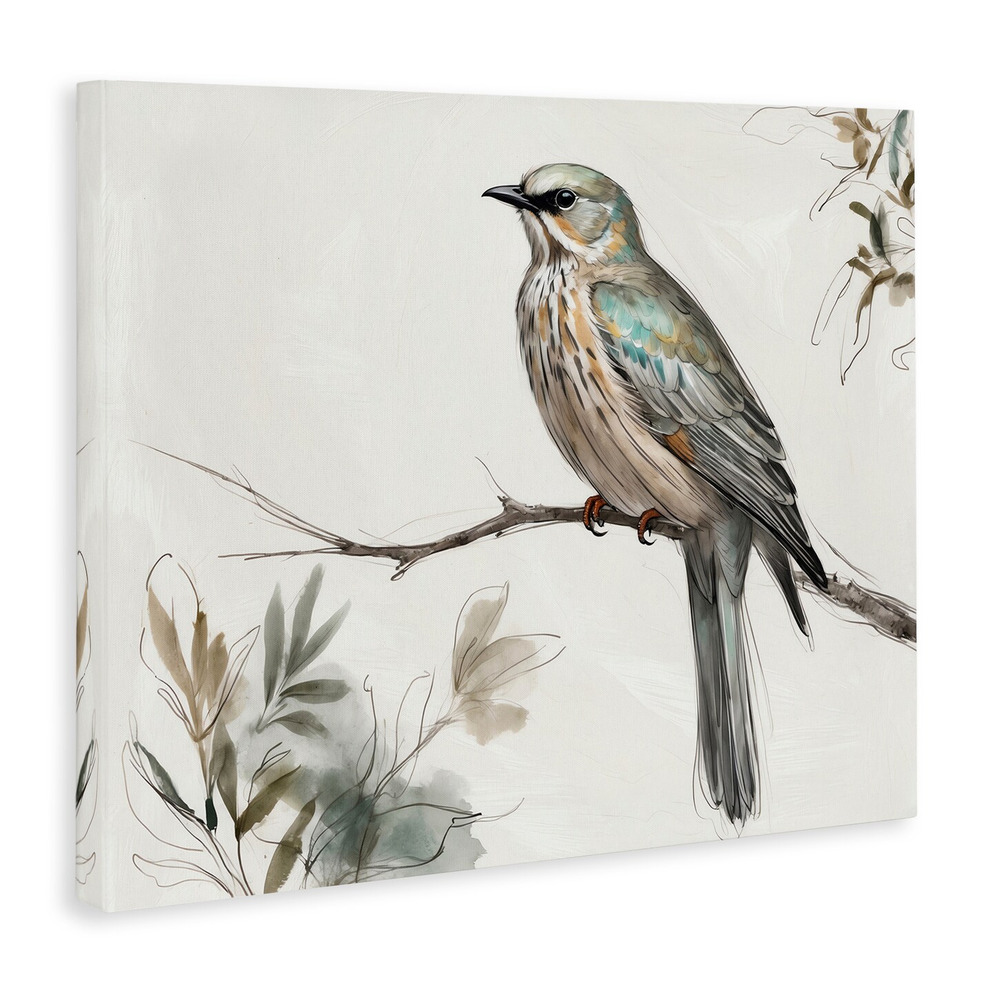 Stupell Industries Stoic Bird Wildlife Study Canvas Design by LSR Creative Studio
