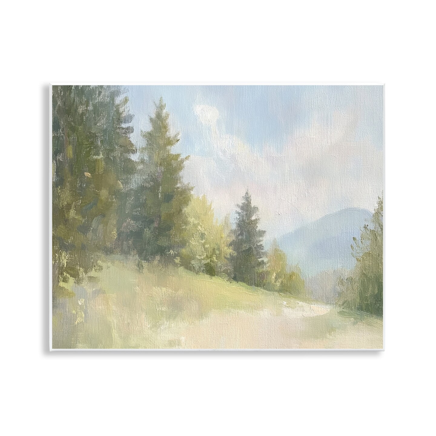 Stupell Industries Meadow Of Green Landscape Wall Plaque Design by Petal Prints Design