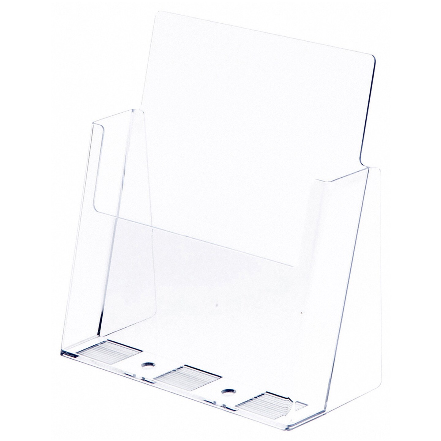 Plymor Clear Acrylic Paper Literature Holder (Countertop), Fits 8.5" x 11" Documents