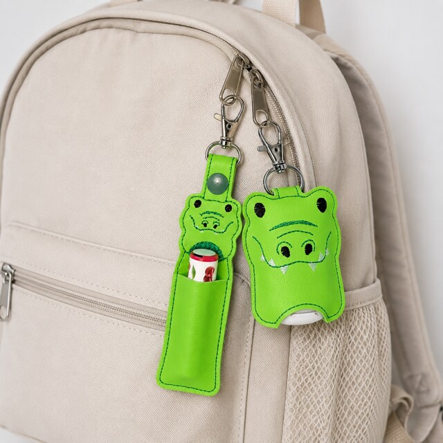 Alligator Hand Sanitizer Holder and or Lip Balm Holder