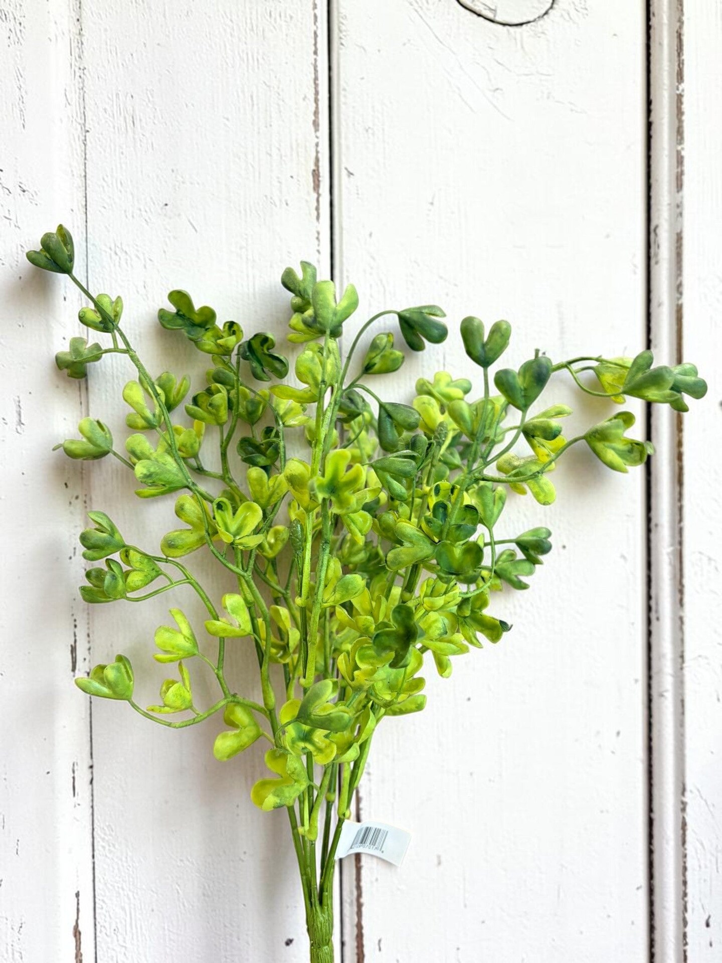 Artificial Mini Cup Leaf Bush Faux Greenery for Wreaths and Arrangements-FL4303-G