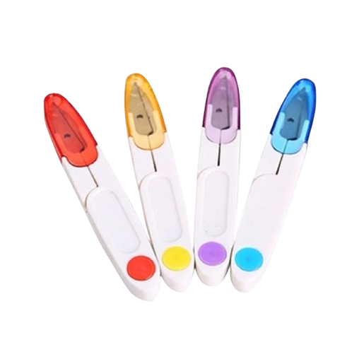 4-Pack Embroidery Thread Snip Scissors – Sewing, Quilting & Yarn Craft Cutter Set