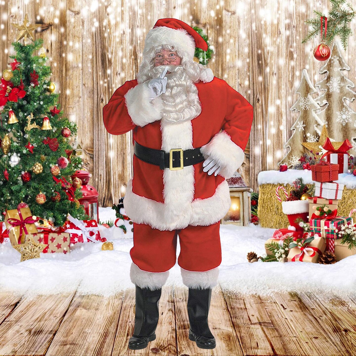Professional Santa Suit Deluxe Plush Coat & Pants | Michaels