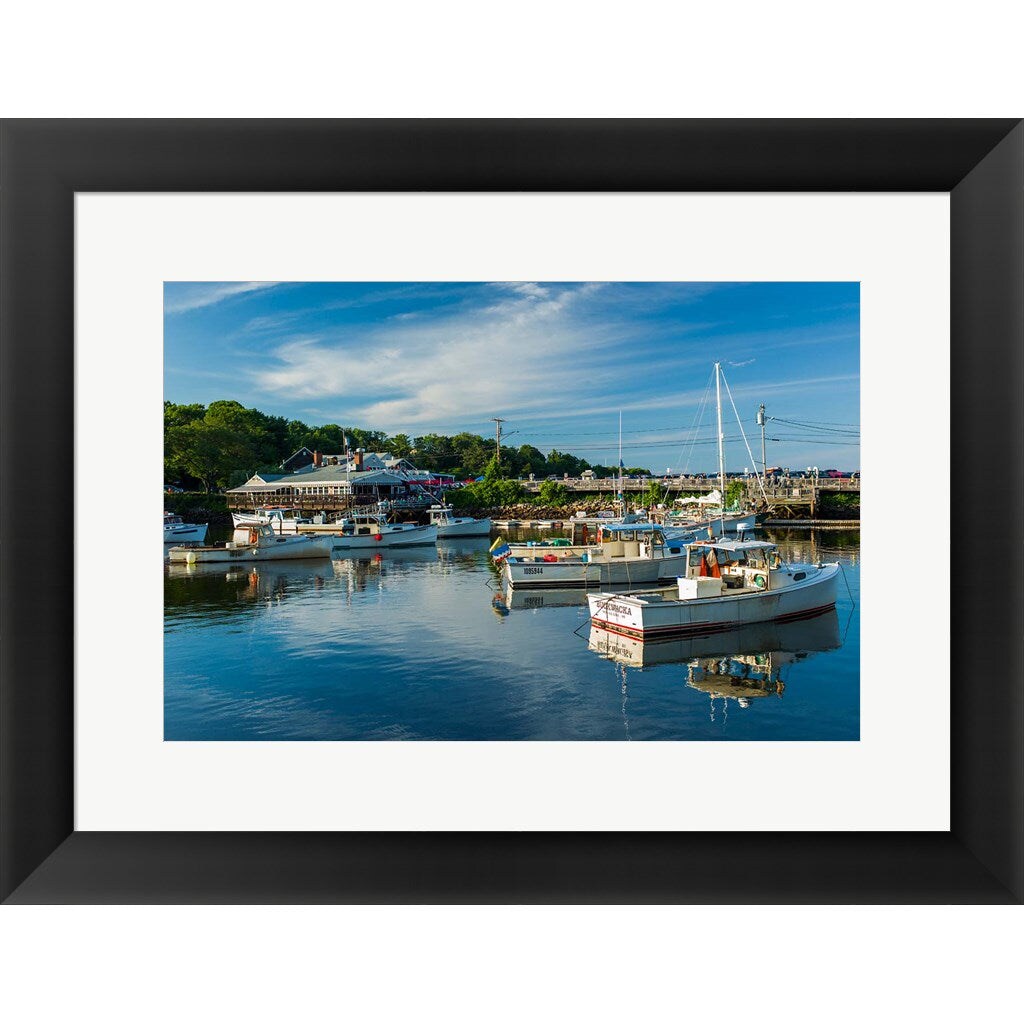 Perkins Cove, Maine by Walter Bibikow / Danita Delimont, Framed Art