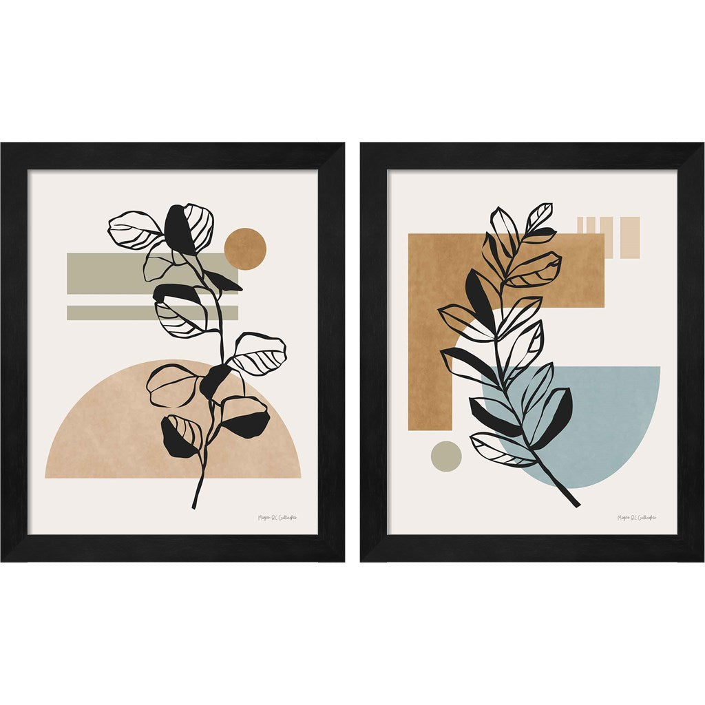 Scandi Farmhouse by Megan Gallagher, 2 Piece Black Framed Art Set