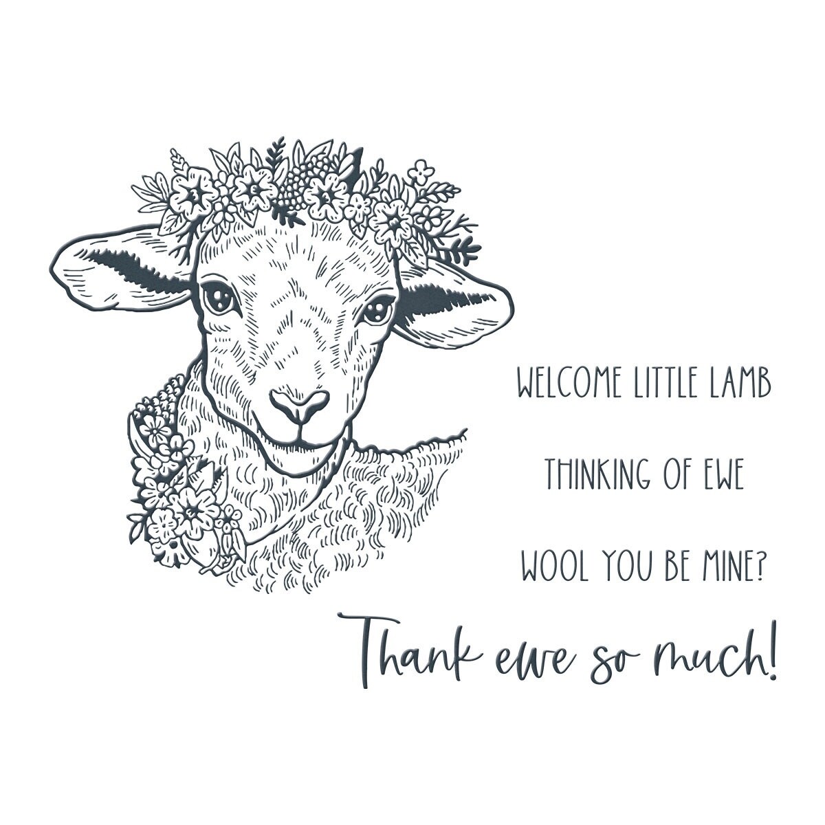 Spellbinders BetterPress Plate & Die Set by Justine Dvorak-Cotton Ball