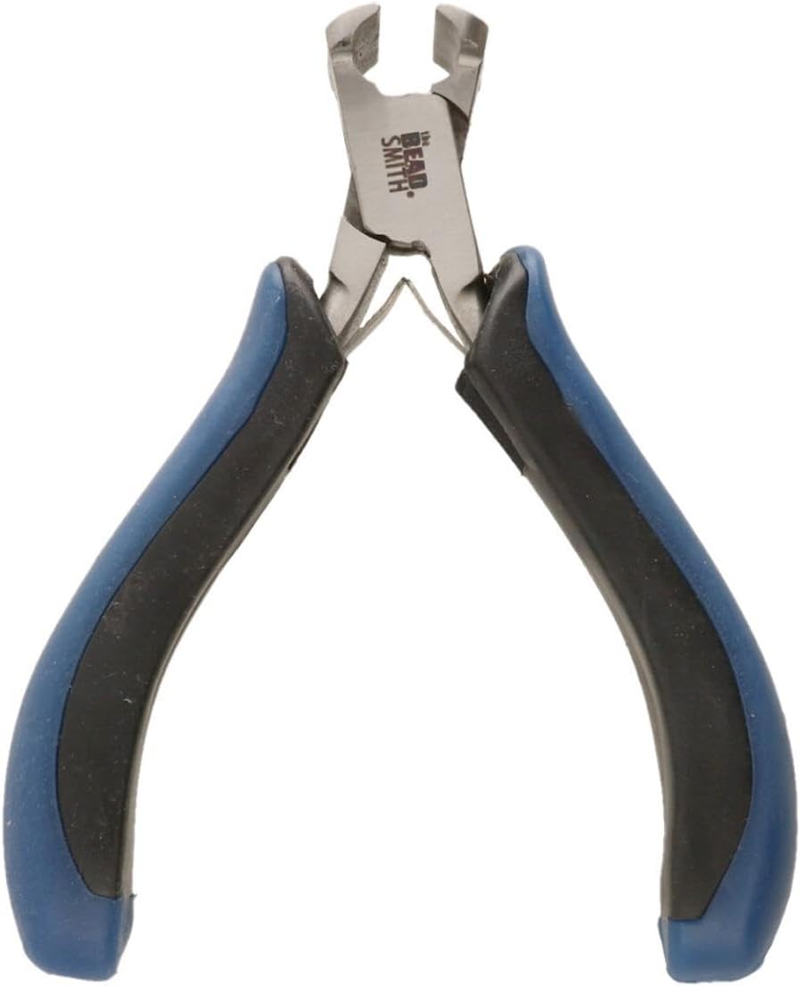 The Beadsmith Ergonomic Pliers, Chain Nose, Round Nose, Flat Nose, Bent Chain Nose & Semi-Flush Side Cutter – Extra-Fine Tips, Comfortable Ergonomic Grip & Double-Leaf Springs
