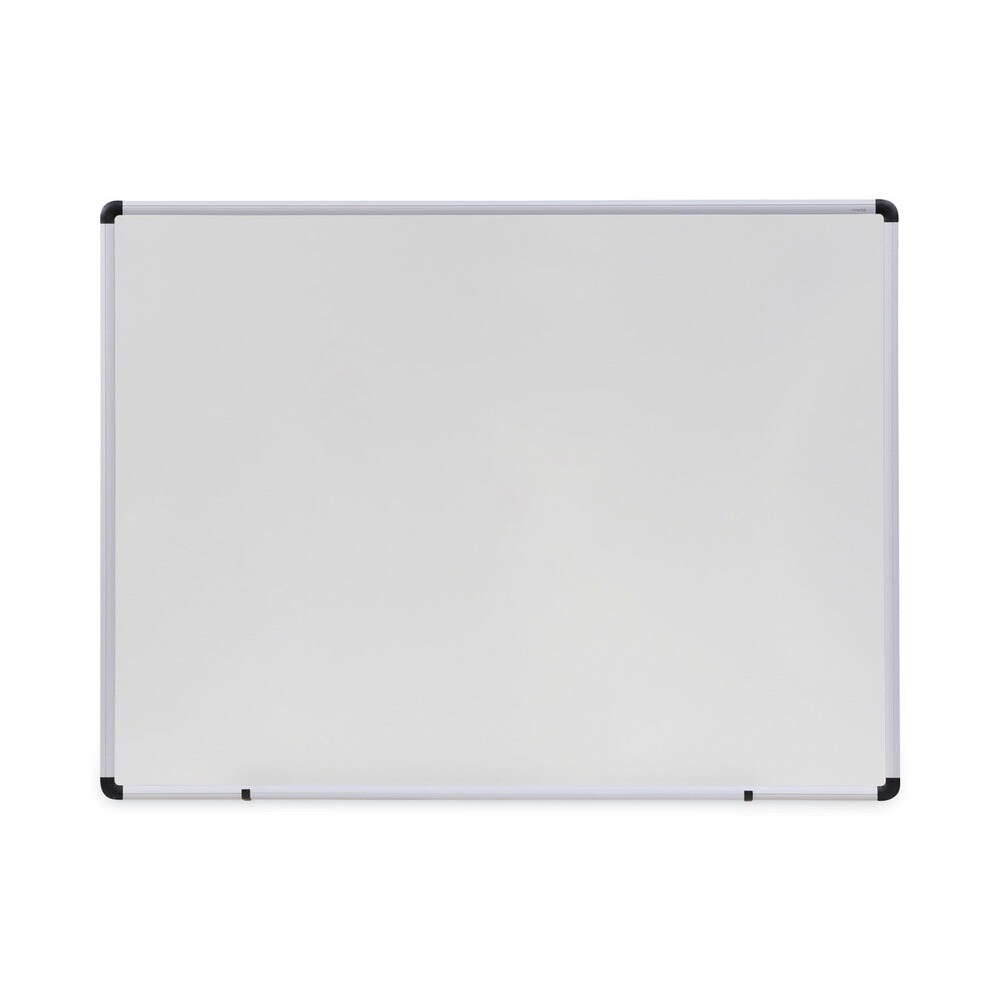 Universal 48 in. x 36 in. Modern Melamine Dry Erase Board with Aluminum Frame - White Surface