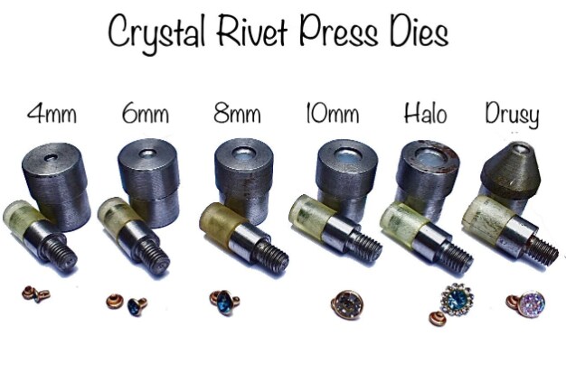 6mm Crystal Rivet Press Die For Hand Press