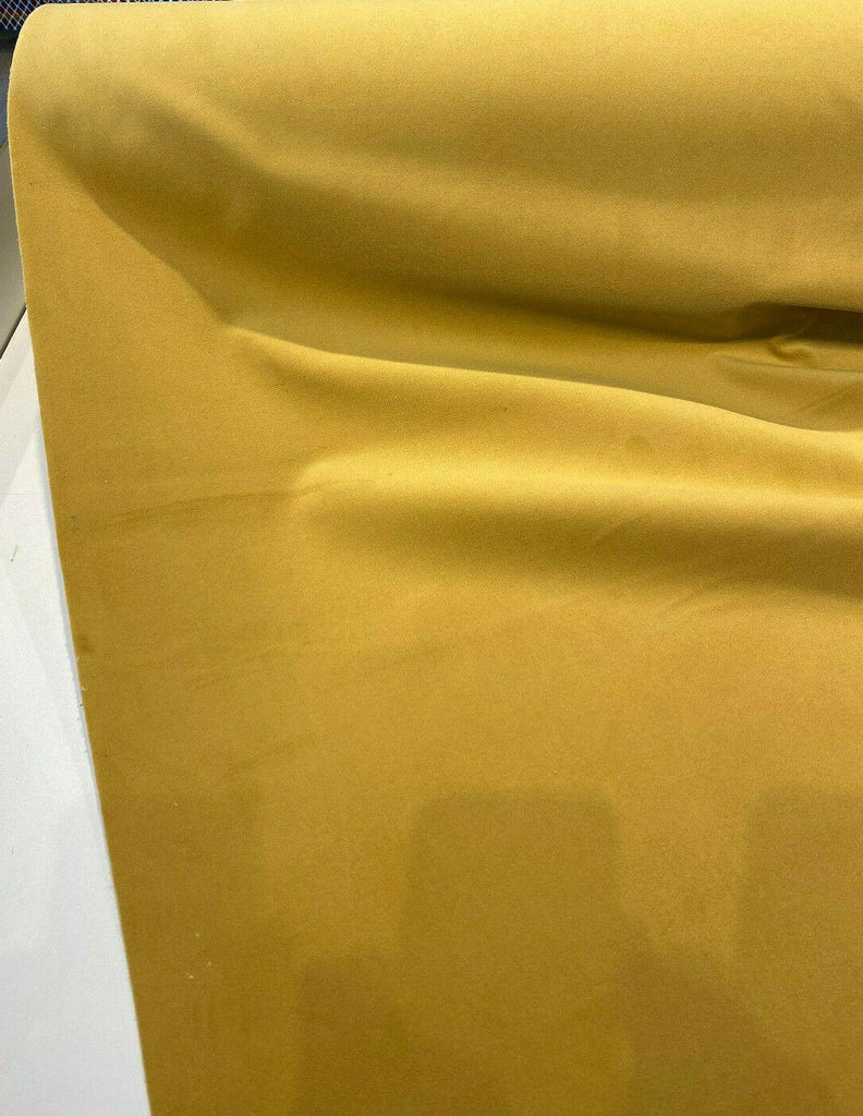 1 Yard Supreme Velvet Yellow Gold Upholstery Drapery Fabric Soft 54 Inch Width