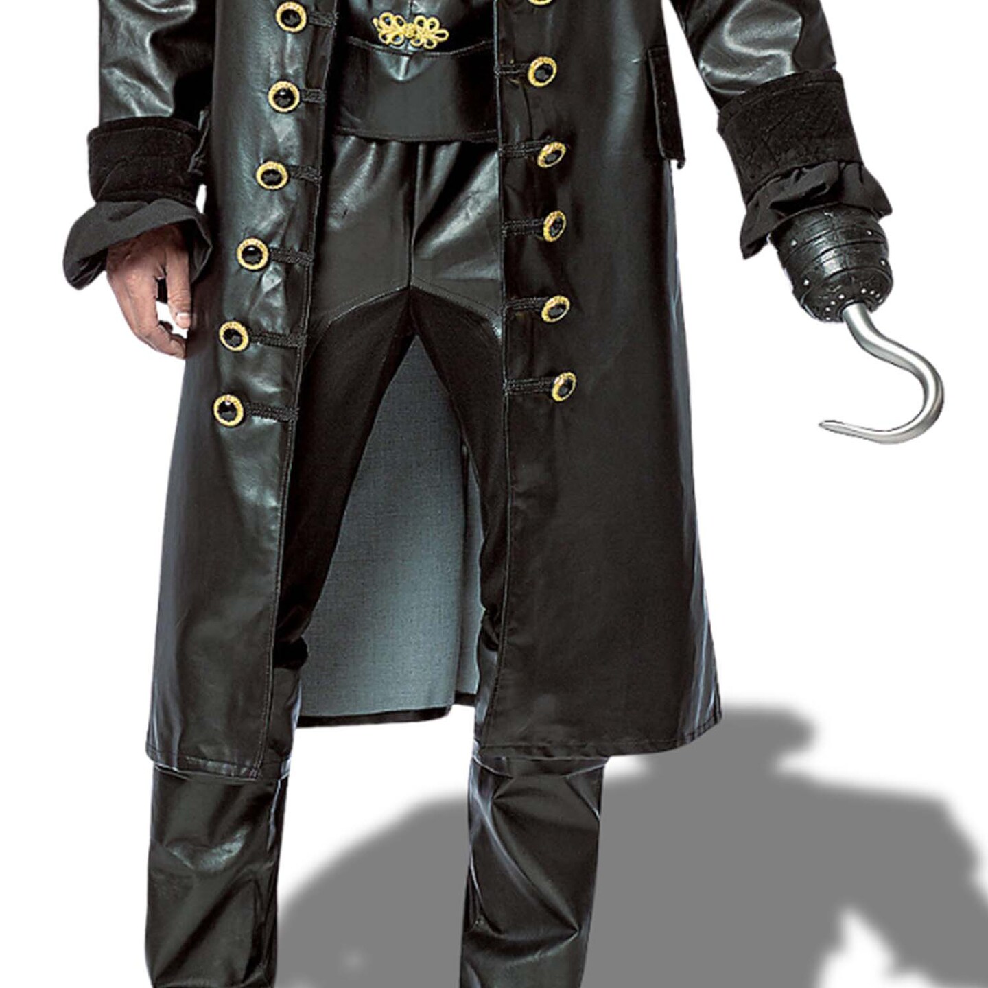 Once Upon A Time Hook Costume Adult 2X Faux Leather Jacket