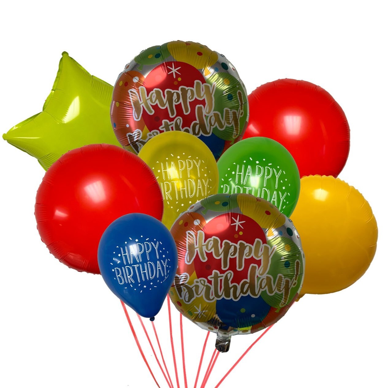 Birthday 9 Piece Balloon Bouquet