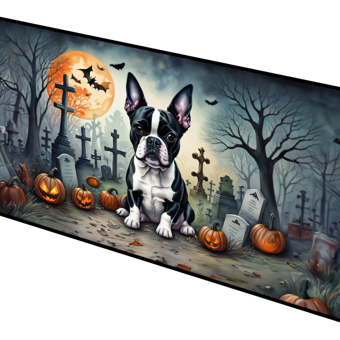 Edge Collections - 28" x 58" - Multicolor - Mat Artistic Runner for Halloween - 1 Piece