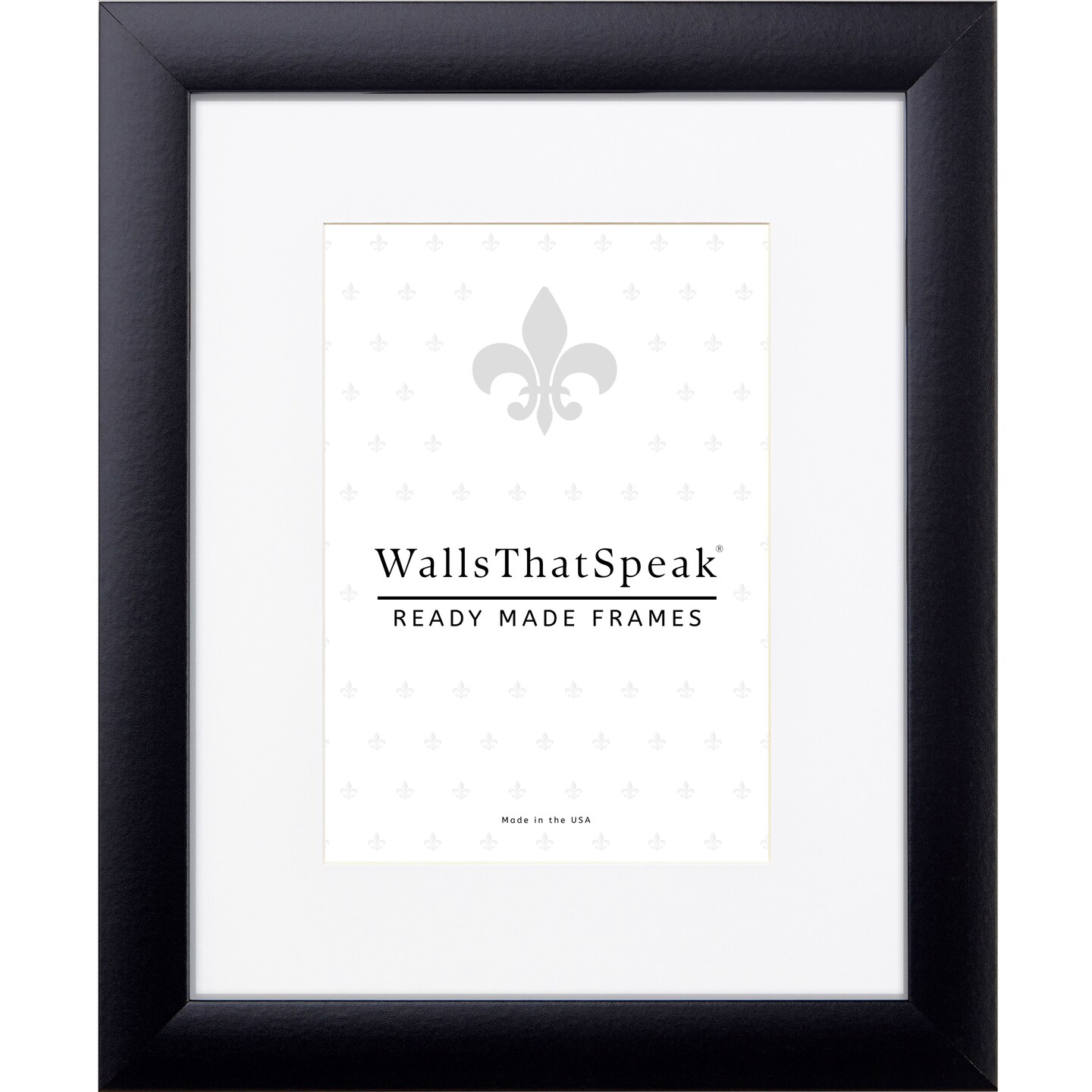 11x17 Matted Picture Frame, Contemporary 1 Inch MDF  Moulding, Wall Display Frame for Art, Posters, or Photos by wallsthatspeak