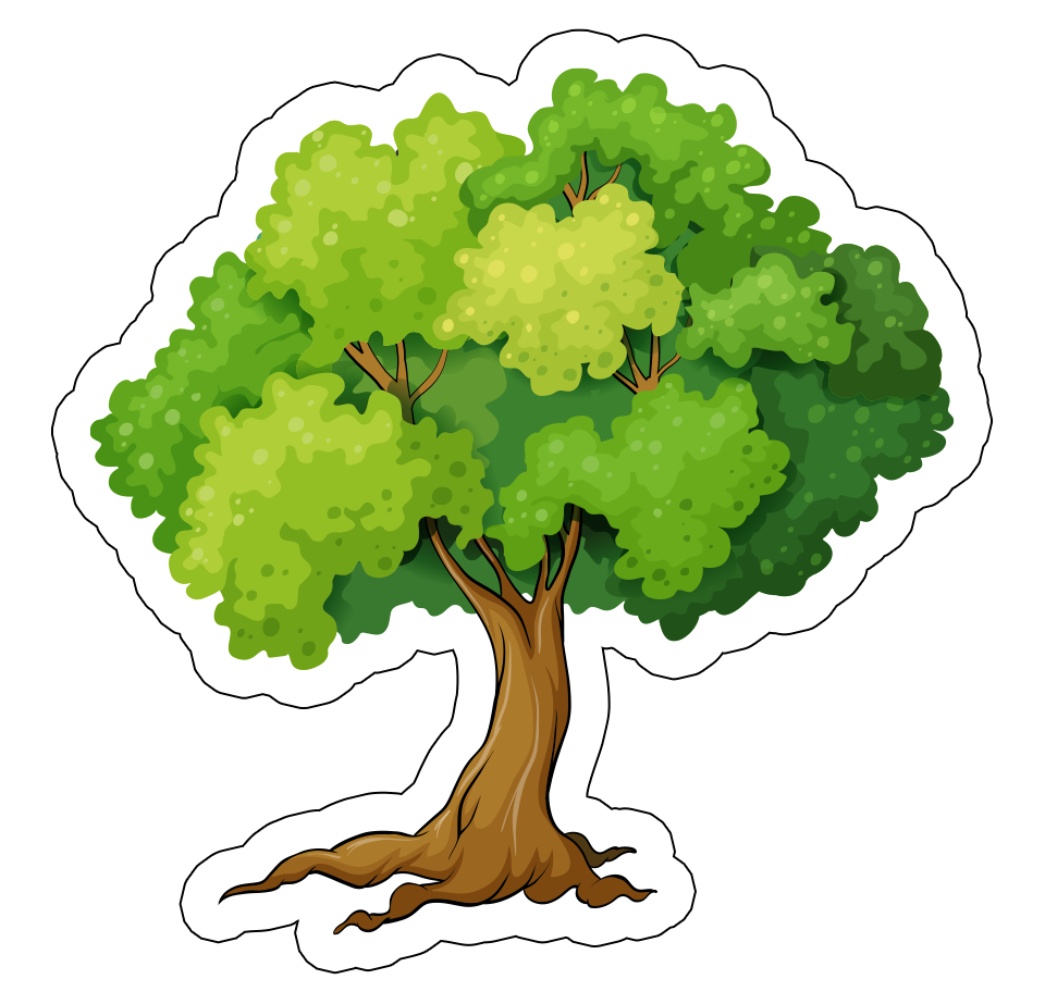 Large Tree Cutouts 6&#x22; &#x2013; 20/Pack | Classroom Craft Cardstock Shapes for Kids, DIY, and School Projects