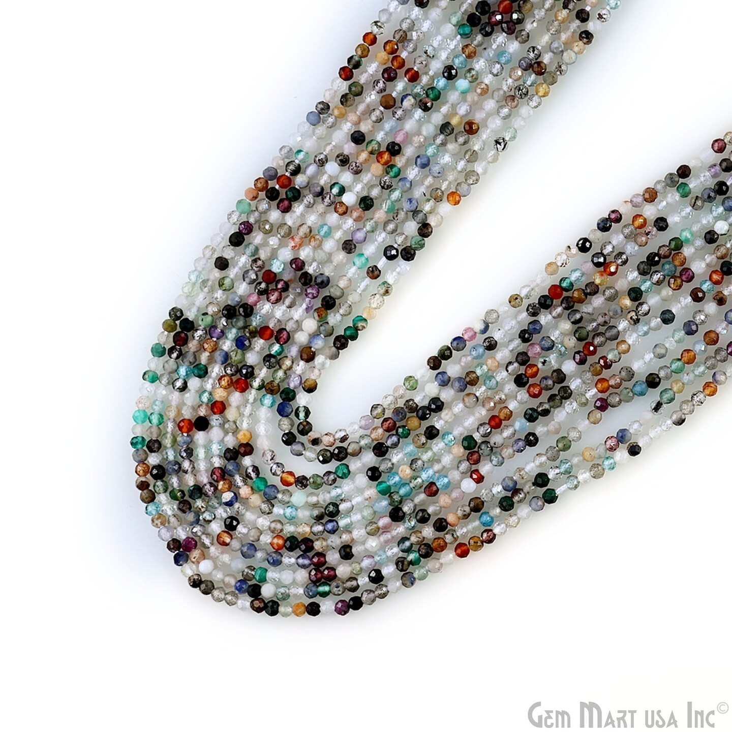 Rondelle Beads, Handcrafted 12-13 Inch Bead Strands, 2-2.5mm, Faceted Gemstones, Natural Strung, DIY Jewelry Making Bead Supply (70000)