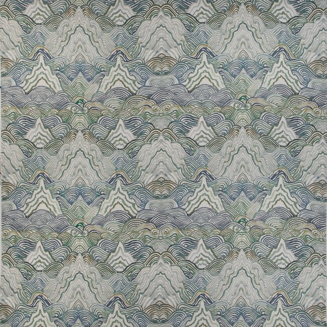 1 Yard Modern Abstract Printed Linen Drapery Fabric 100 Percent High Quality