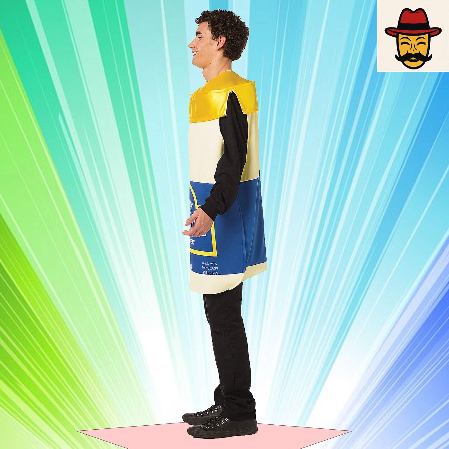 Funny Mayonnaise Adult Costume One Piece Tunic for Halloween and Parties