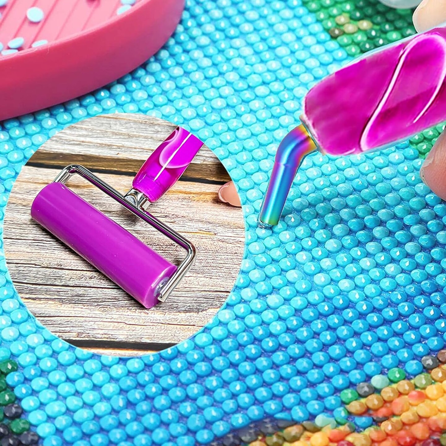 Diamond Art Pens Tools Diamond Painting Accessories Kits With Screw Metal Tip Roller Diamond Painting Pen Drill Bead Dot Pens For Art Craft Nail